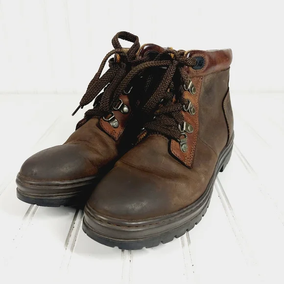 Timberland 1234 242 Hiking Nubuck Leather Brown Lace Up Boots X374 - Picture 2 of 11